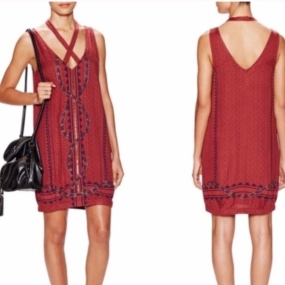 Free People Dresses & Skirts - Free People Diamonds & Snakes Halter  Dress SZ XS